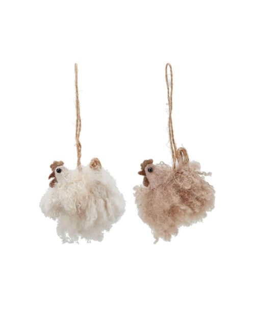 Höna fluffy hänge mix