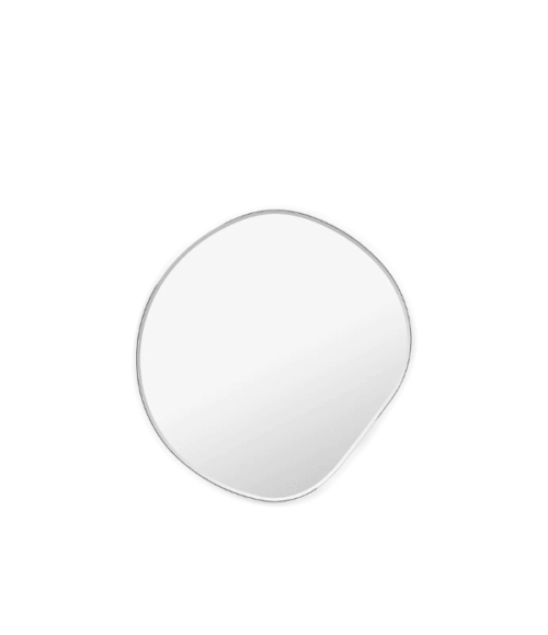 Ferm Living Pond Spegel Small – Dark Chrome