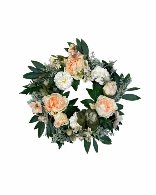 Krans Pion och Hortensia