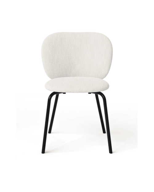 Rico Chair Black Devoré Velvet - Rust